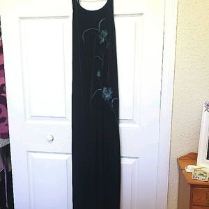 Party dress full-length with spandex